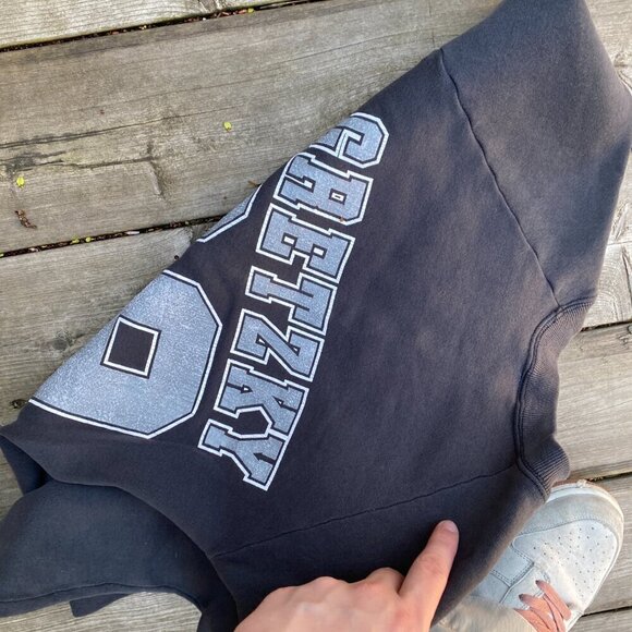 Vintage 1988 Trench Wayne Gretzky Crewneck Sweater Los Angeles Kings Small - Picture 3 of 13